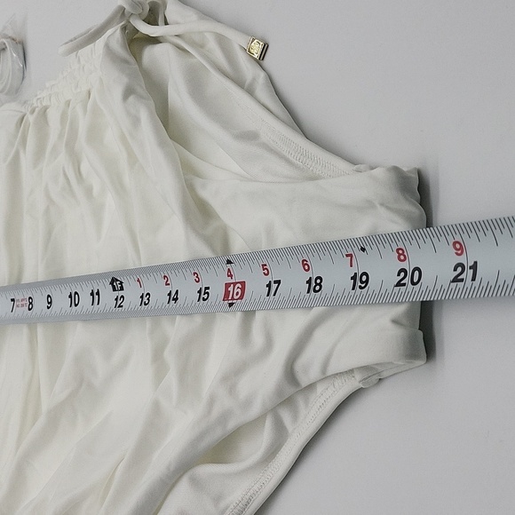 1601- Michael Kors Women's Swimsuit White Color Size 6 NWT - Picture 10 of 10